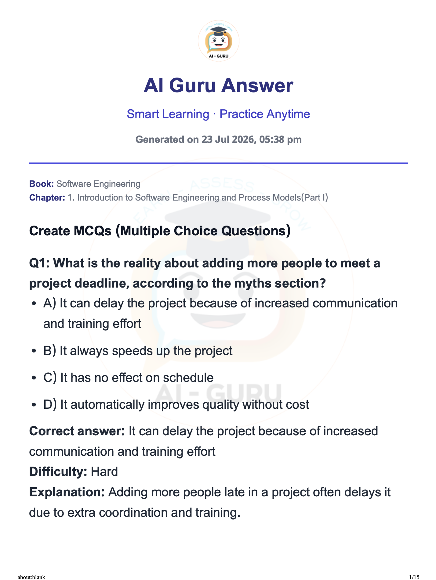 MCQ Generator